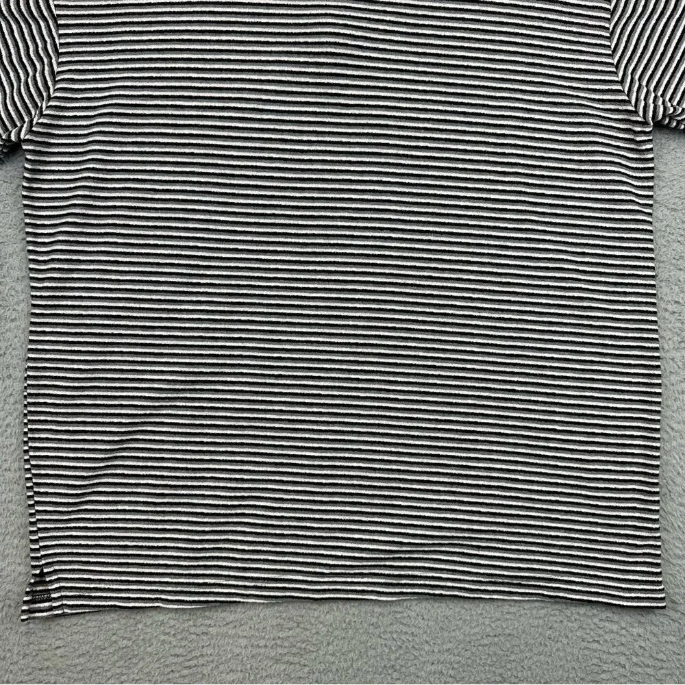 Darlington Raceway Polo Shirt Mens Large Black‎ White Striped NASCAR Racing Zip